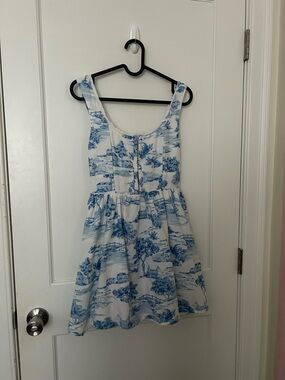 Blue and White Sundress